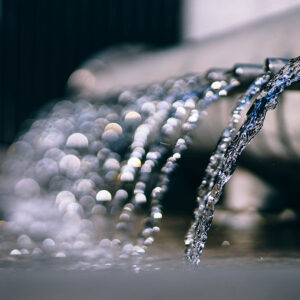 Water from pipes